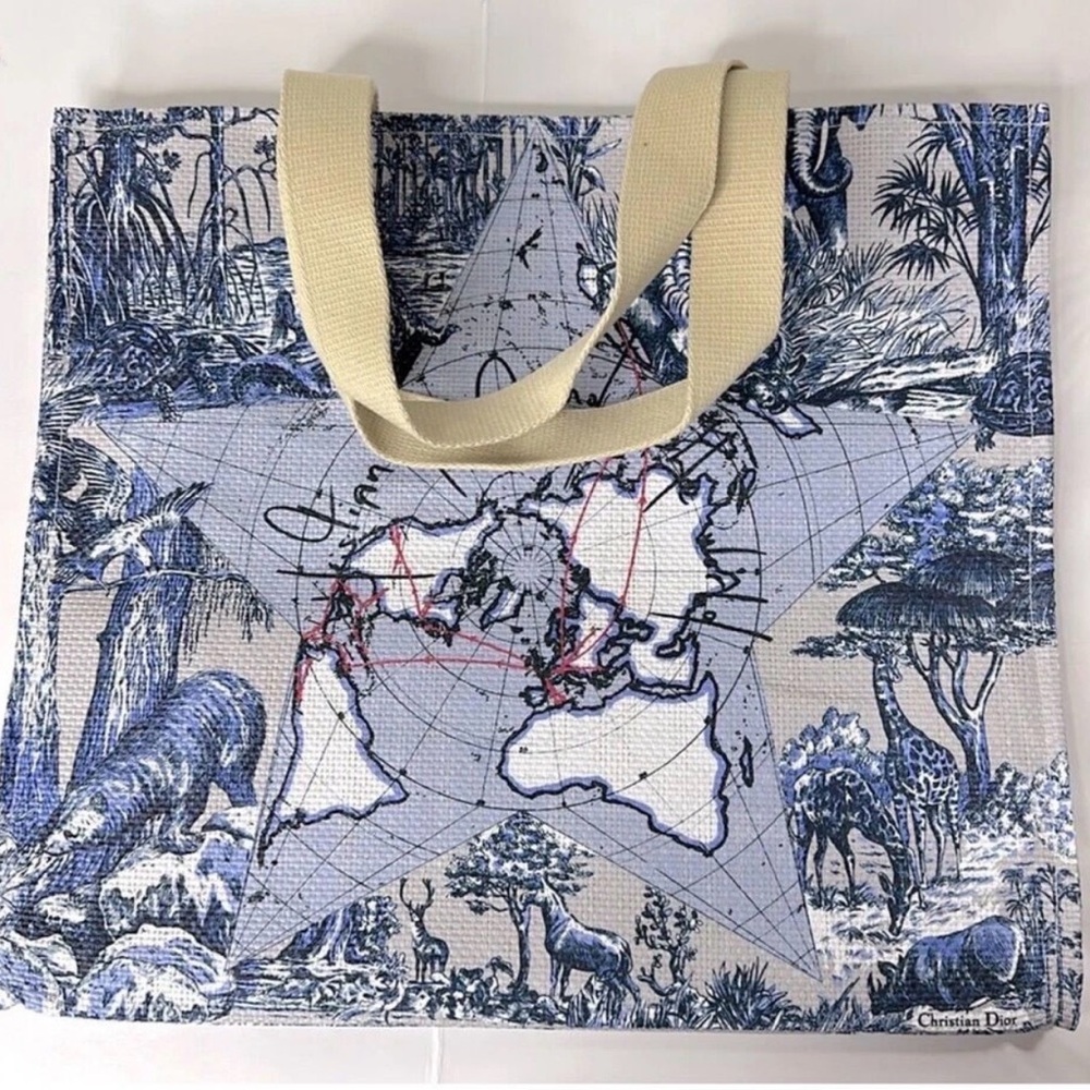 NWOT Christian Dior Around the World Tote Bag